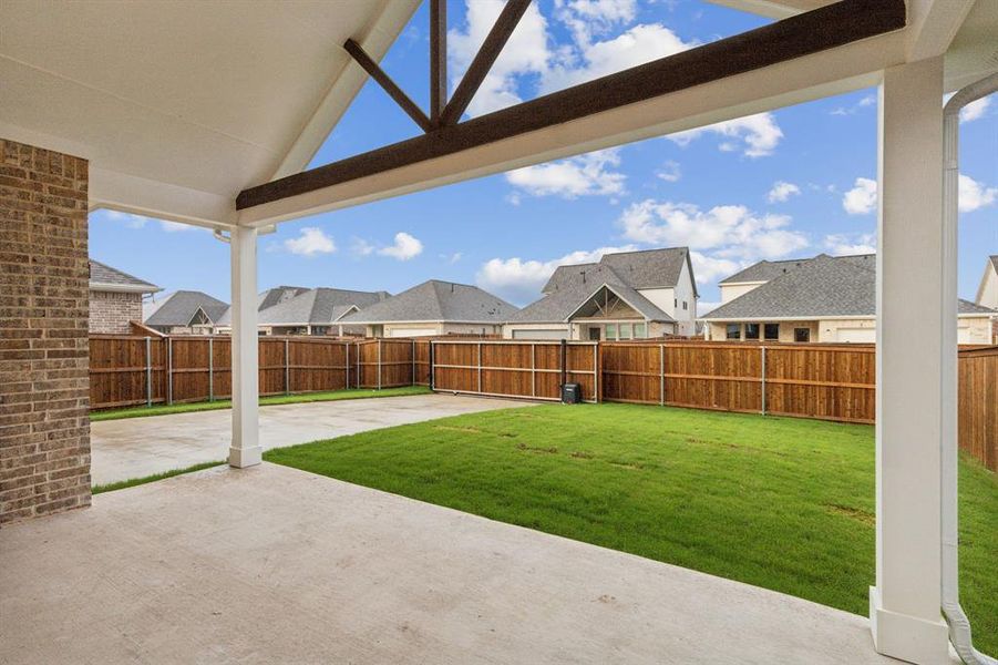 View of yard with a patio