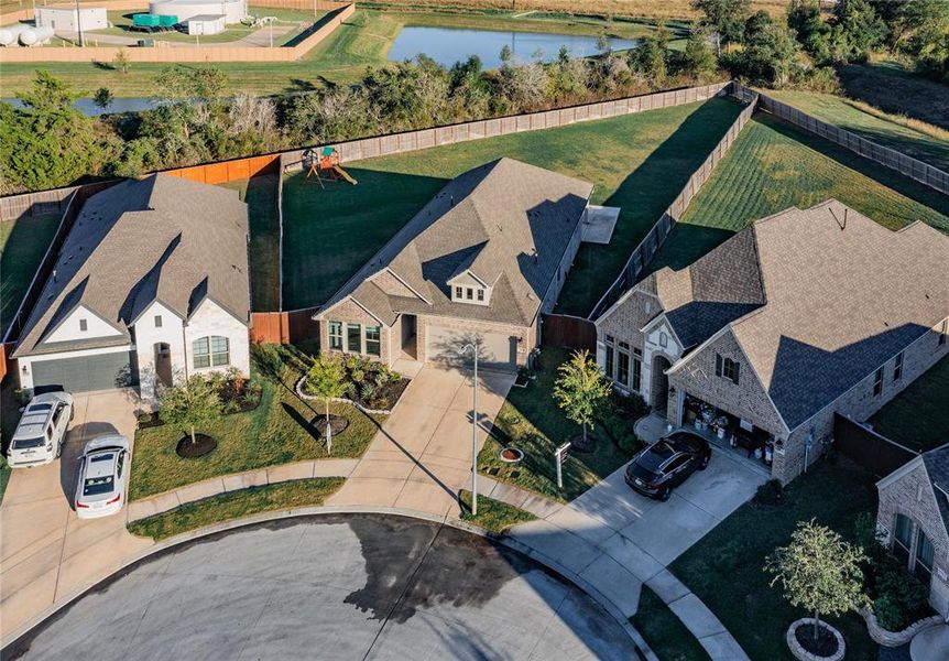 another aerial of the yard at different angle