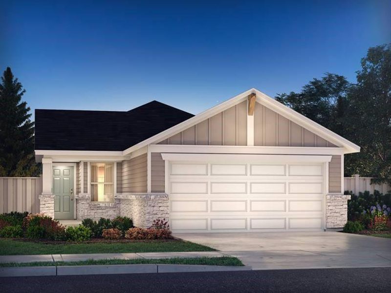 New construction Single-Family house 3610 Twin Glades Pass, Buda, TX 78610 The Congaree (340)- photo