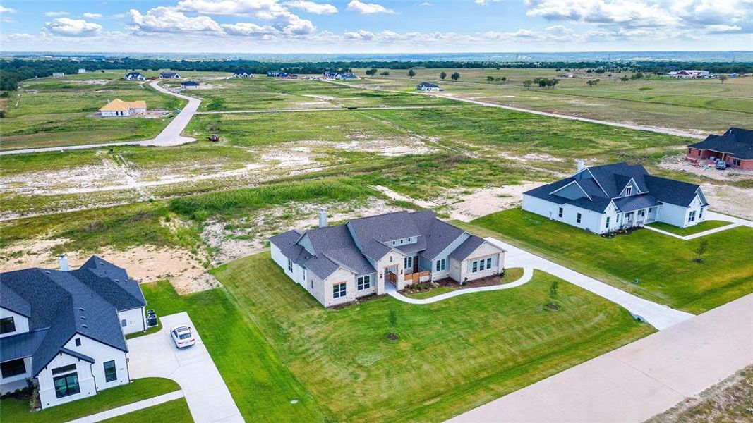 Bird's eye view featuring a rural view