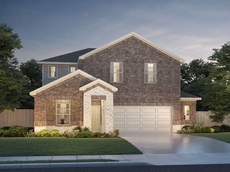 New construction Single-Family house 112 Bosco Rd, Hutto, TX 78634 The Winedale (880)- photo