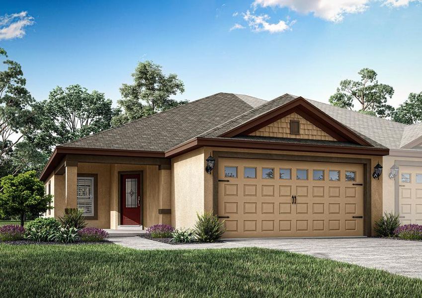 New construction Duplex house Egret, 3311 Chinotto Circle, Lake Alfred, FL 33850 - photo