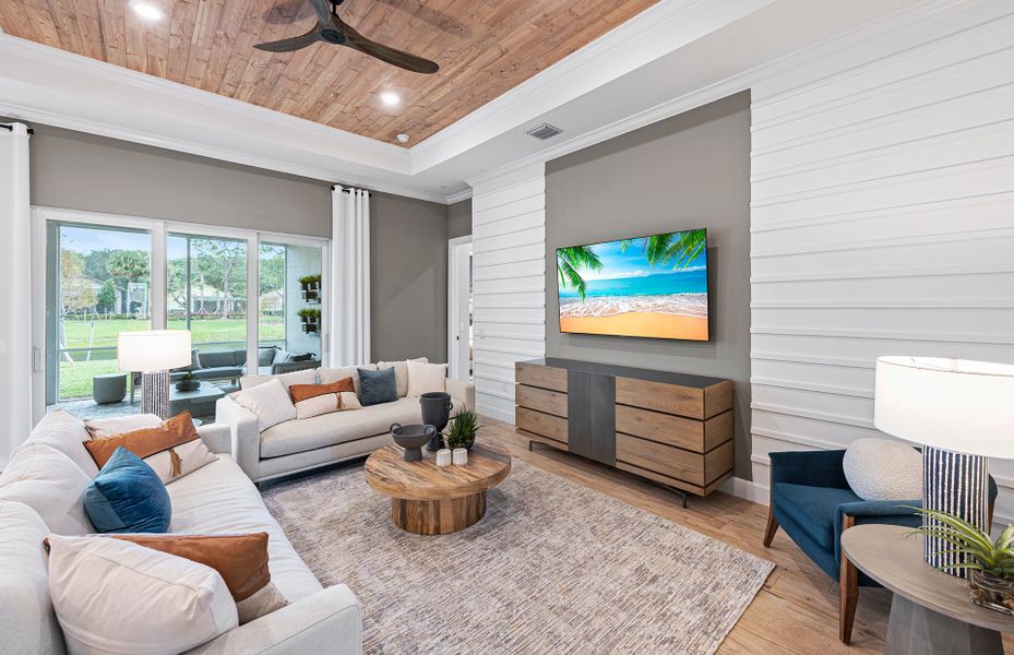 Gathering Room with Sliding Glass Doors