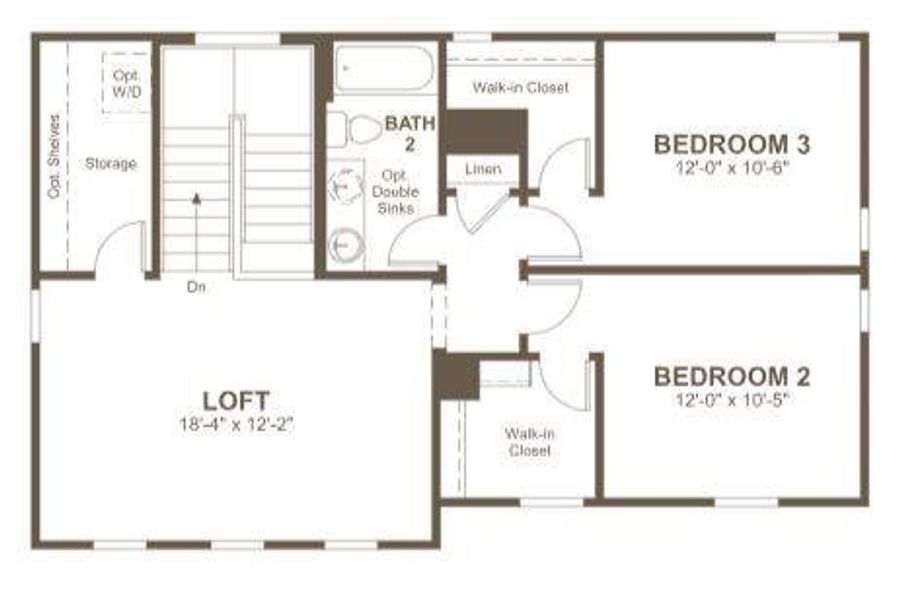 Elderberry 2nd Floorplan- Representative Photo