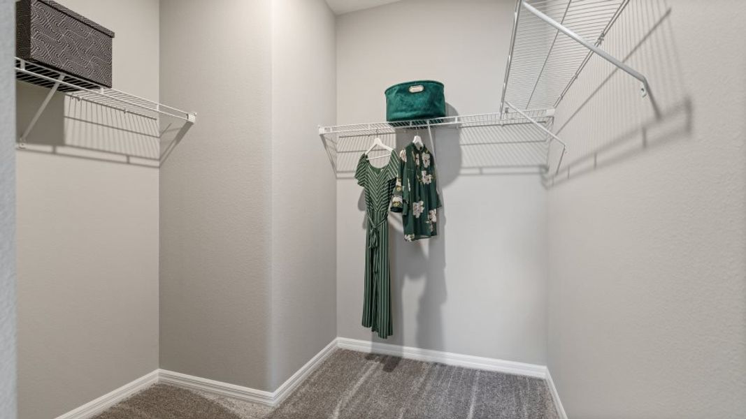 Newcastle owner's suite walk-in closet