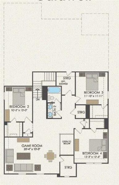 Pulte Homes, Caldwell floor plan