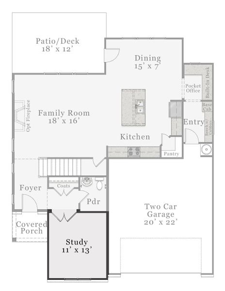 Optional - Study w/ French Doors