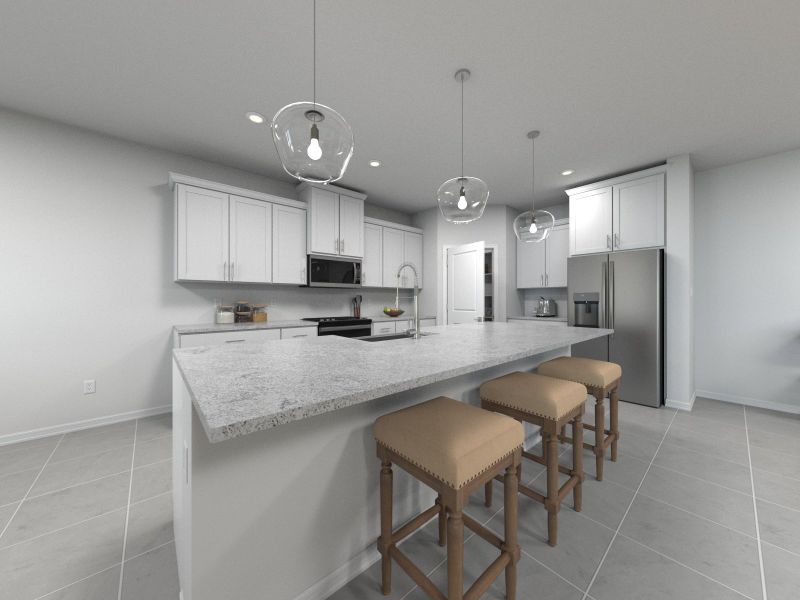 Rendering of Kitchen in Kellen Floorplan