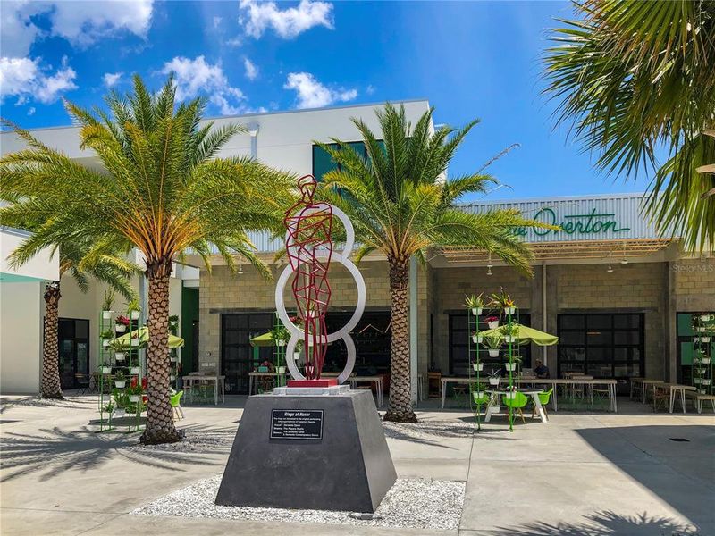 Open Air restaurant square in the Rosemary District