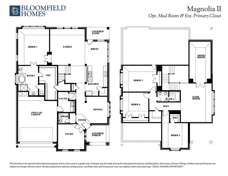 Magnolia II Opt Mud Room & Ext Primary Closet