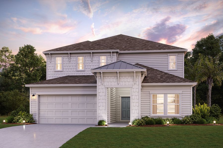 The Silver Maple elevation B at Concourse Crossing by Century Communities