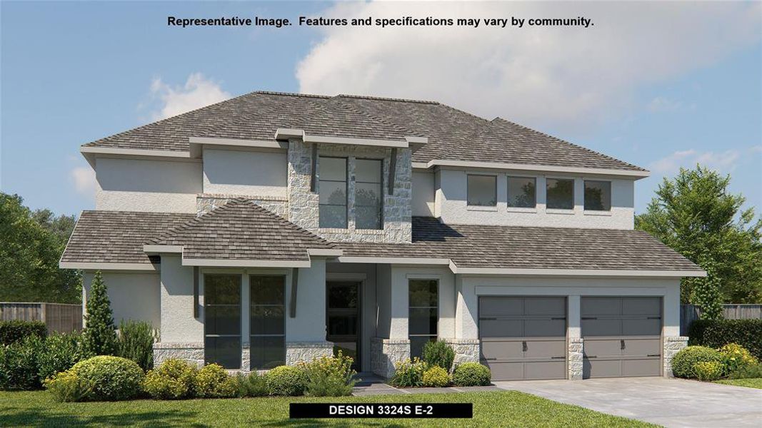 New construction Single-Family house Design 3324S, 103 Rosemary Court, Bastrop, TX 78602 - photo