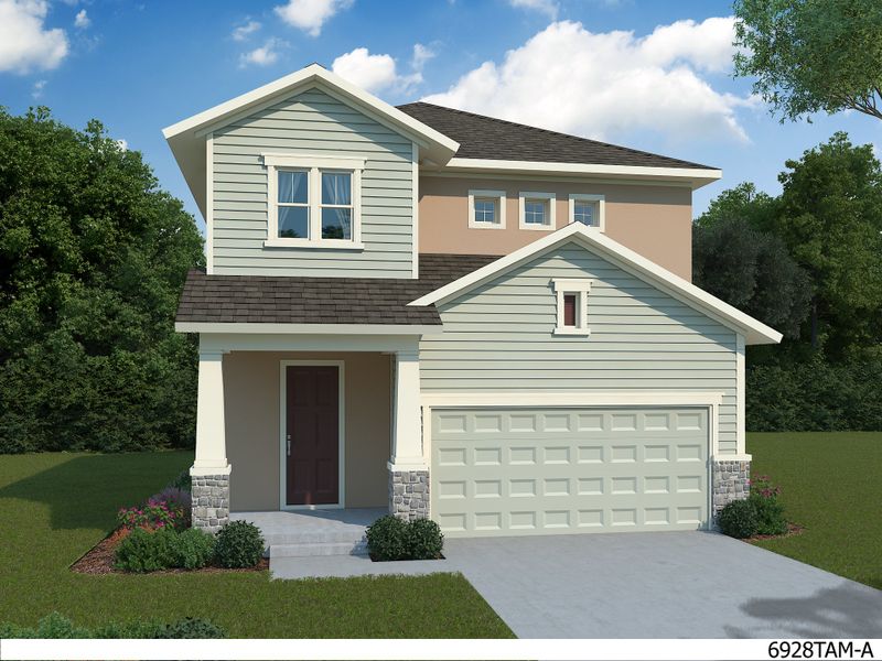 New construction Single-Family house 28940 Orange Berry Drive, Wesley Chapel, FL 33543 The Redwing- photo