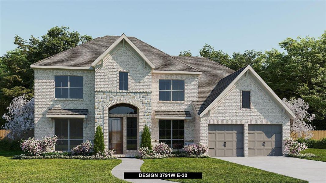 New construction Single-Family house Design 3791W, 1903 Olmsted Court, Katy, TX 77493 - photo