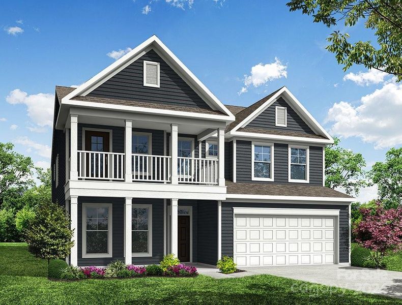 Homesite 96 could feature a Davidson H floorplan with front-load garage. Buyer can choose Design Options.