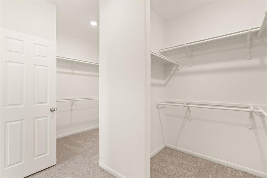 A view of your large walk-in closet.