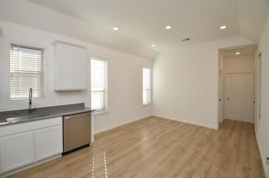 Kitchenette that opens to living space for guest quarters