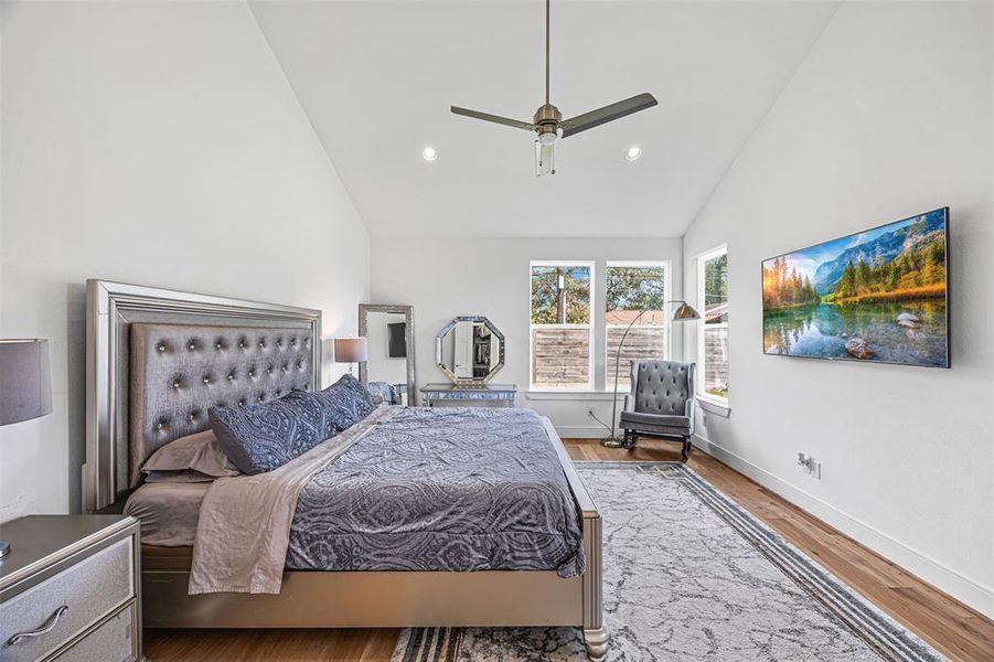 Master Bedroom with View to the Backyard