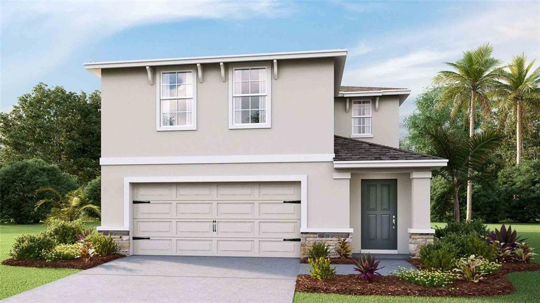 New construction Single-Family house 1665 Hazy Sea Drive, Plant City, FL 33565 ELSTON II- photo