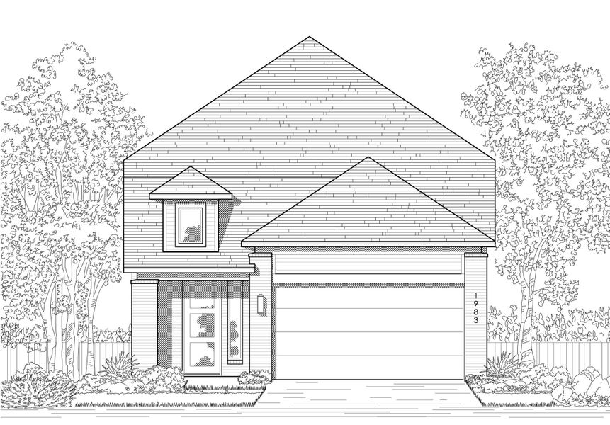 New construction Single-Family house 726 Sunflower Trail, Sherman, TX 75092 Rembrandt Plan- photo
