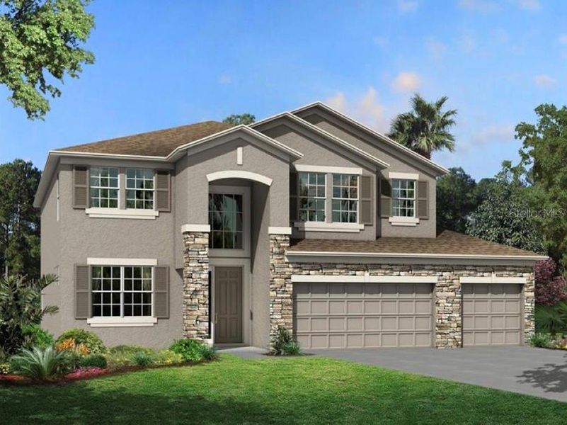 New construction Single-Family house 2726 Sunny Pebble Loop, Zephyrhills, FL 33540 - photo