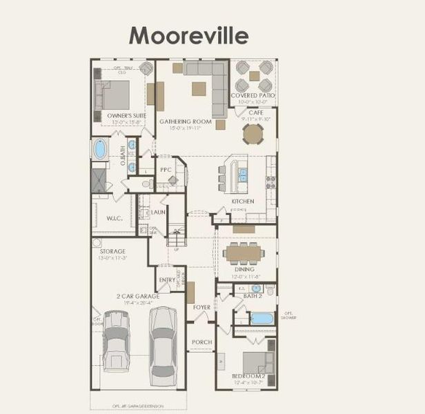 Pulte Homes, Mooreville floor plan