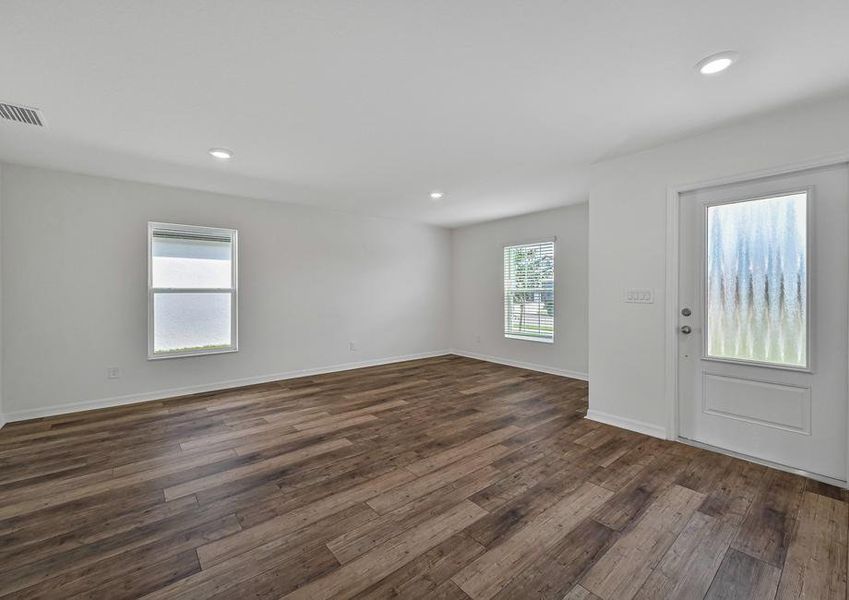 The spacious dining room of the Estero