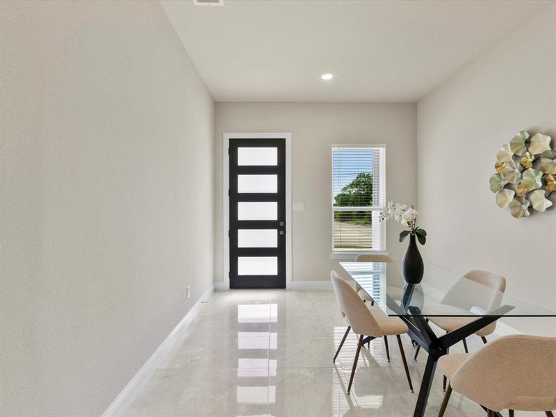 View of dining area