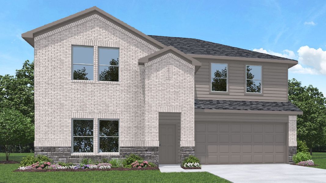 New construction Single-Family house Plan E40P (Horton-E), E Wally Wilkerson Parkway, Conroe, TX 77303 - photo
