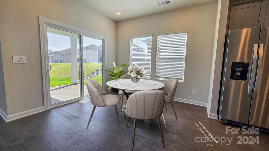 dining area - virtually staged