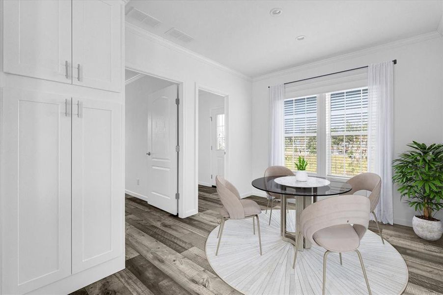 Virtually Staged Dining Room