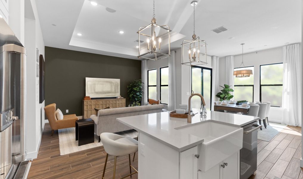 Dining area adjacent to kitchen