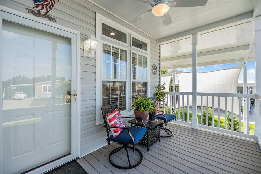 Rocking chair front porch welcomes you!