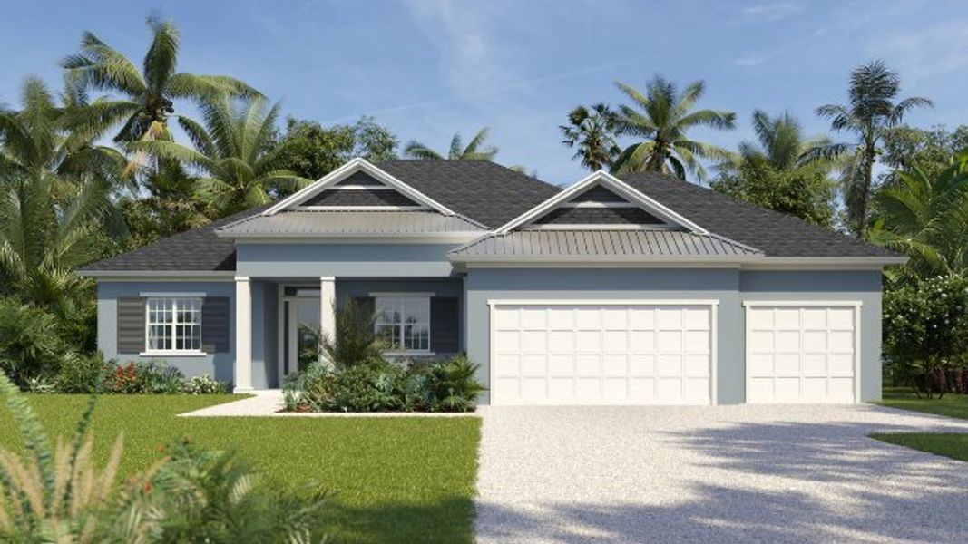New construction Single-Family house Villa Andrea, 851 Vantage Street Southeast, Palm Bay, FL 32909 - photo