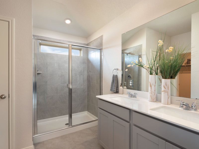 Pamper yourself in the luxurious primary bathroom.