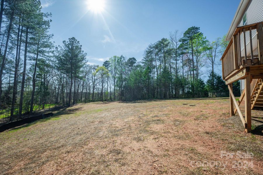 1.02 acre lot with mature trees
