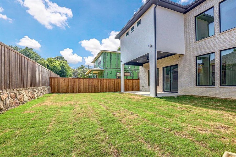 View of yard featuring a patio area