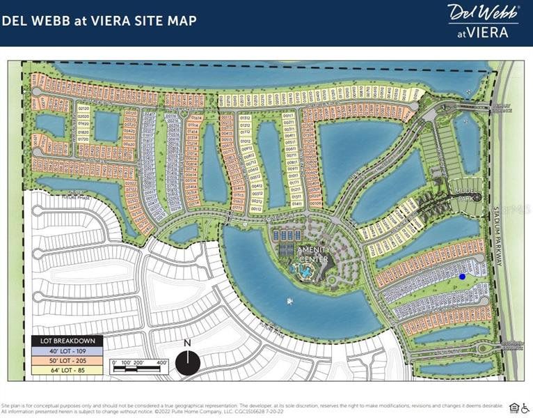 Homesite 505 is indicated by a blue dot.