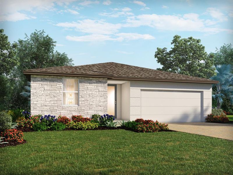 New construction Single-Family house 2931 Sunstar Drive, Saint Cloud, FL 34772 Foxglove- photo