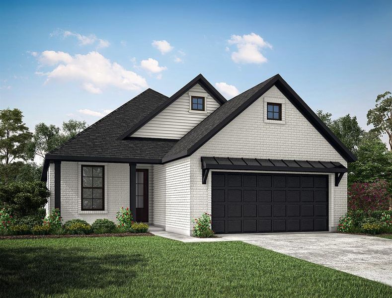 New construction Single-Family house 7215 Rolling Valley Lane, Conroe, TX 77304 Hickory- photo