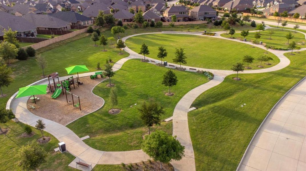 With walking paths, parks, and plenty of greenspaces, the entire family will enjoy the great outdoors in Trinity Falls!