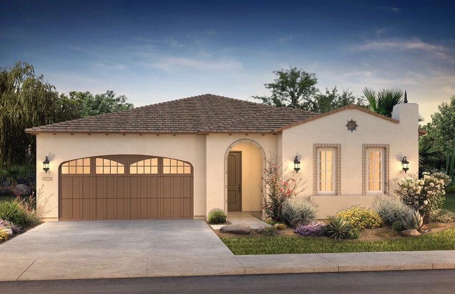 New construction Single-Family house 638 E Citrus Hollow Way, Queen Creek, AZ 85140 Create Exterior A- photo