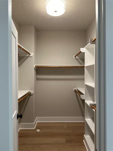 Master Closet - Two sets of shelves