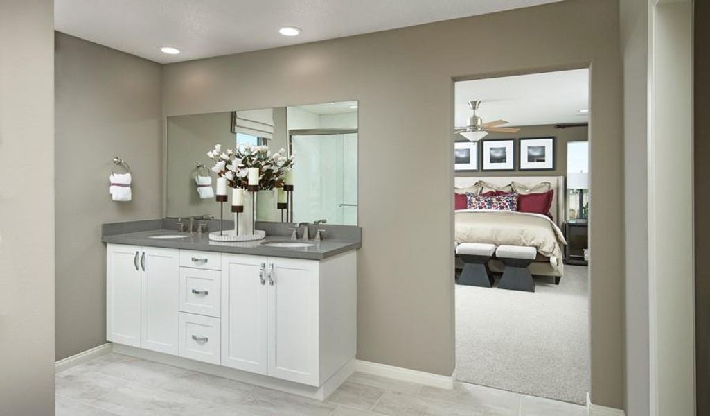 Primary Bathroom with Dual Vanities - Representative Photo