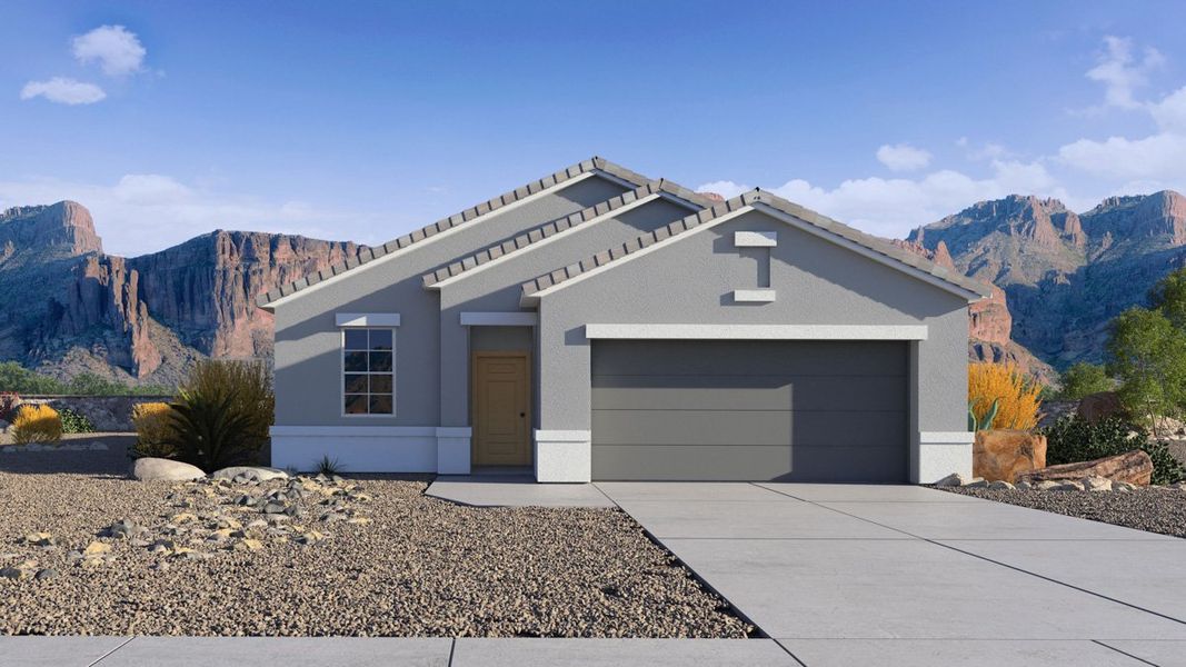 New construction Single-Family house Dalton, 17690 North Piccolo Drive, Maricopa, AZ 85138 - photo