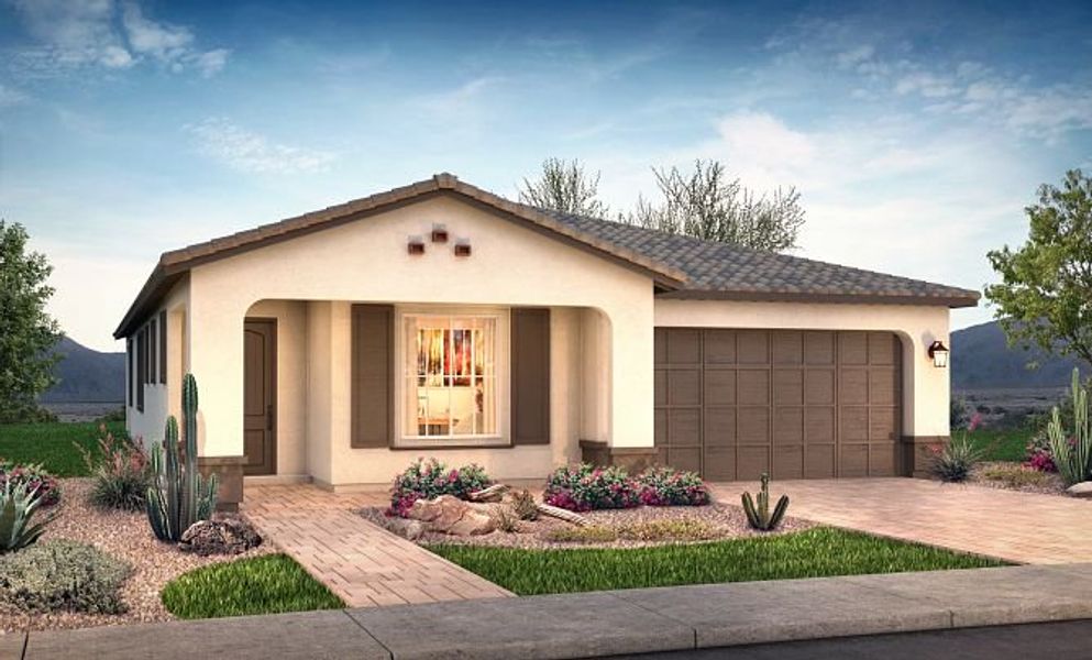 New construction Single-Family house 4012, 7427 W Hedge Hog Pl, Peoria, AZ 85383 - photo
