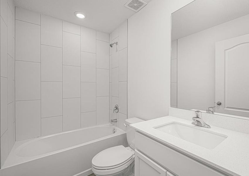 The guest bathroom is perfect and ready for your guests