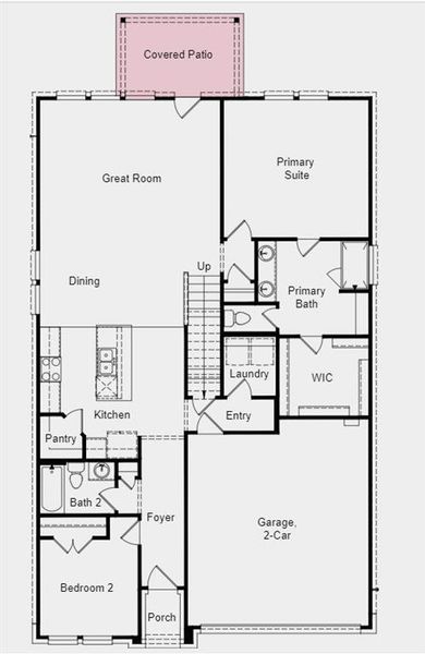 Structural options added include; Covered patio.