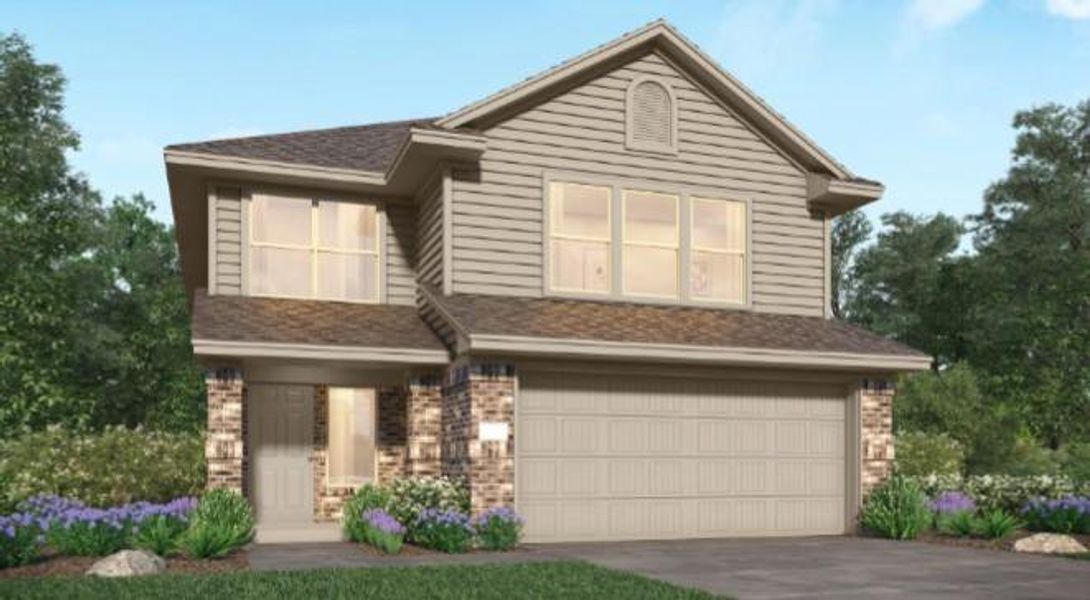 New construction Single-Family house 18731 Cepagatti Drive, New Caney, TX 77357 Linden II- photo