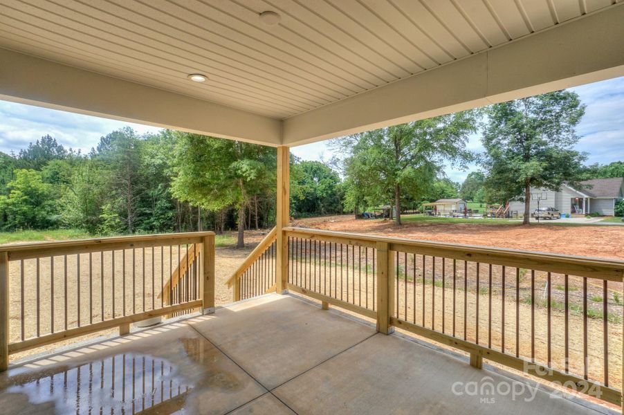 (Representative photo) From the back porch, you will have a great view of the yard once the home is complete.